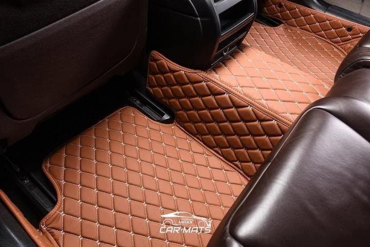Luxury Caramel Brown Car Mats | Caramel Brown Car Floor Mats